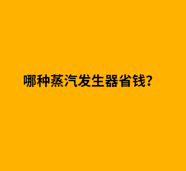 蒸汽發(fā)生器有很多種，想知道哪種蒸汽發(fā)生器省錢(qián)？